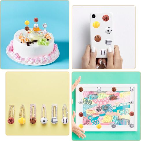 42 أجهزة كمبيوتر متنوعة كرة رياضية ، راتنجات صغيرة راتنج رياضية تزيين شقة راتنجات الراتنجات سحر كرة السلة لكرة القدم لكرة القدم تنس حبات صغيرة من أجل الحرف اليدوية DIY SCRABBOOKING SHARMS in Kuwait