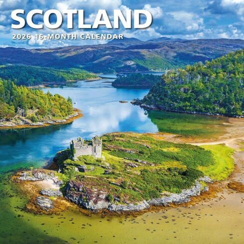 Scotland 2026 Wall Calendar, 12'' X 12'', 16-Month Calendar with Stapled Binding in Saudi Arabia
