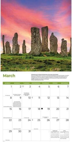 Scotland 2026 Wall Calendar, 12'' X 12'', 16-Month Calendar with Stapled Binding in Saudi Arabia