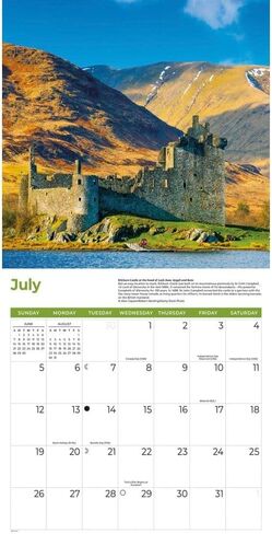 Scotland 2026 Wall Calendar, 12'' X 12'', 16-Month Calendar with Stapled Binding in Saudi Arabia