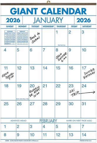 2 Year Giant Calendar, 2022-2023 in Saudi Arabia