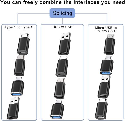 محولات USB من النوع A - 3 أنماط، قطعتان لكل منهما in Saudi Arabia
