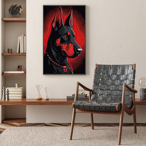 Dog Diamond Art Kits for Adults, Animals 5D Diamond Painting Kits for Adults, DIY Gem Painting, Crafts for Adults, Dimond Art Paintings Kit, Full Drill Diamond Dot for Home Wall Decor 19.6 X 11.8 Inch in Saudi Arabia