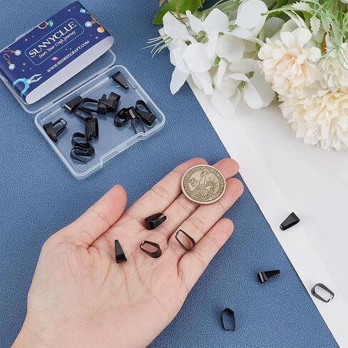 Sunnyclue 1 Box 30PCS قلادة من الفولاذ المقاوم للصدأ بكفالة أسود المفاجئة على الكفلا in Saudi Arabia