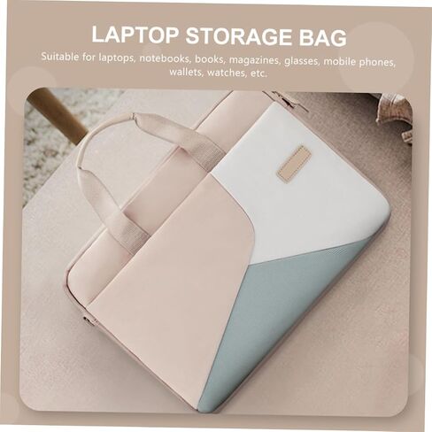 حقيبة أعمال Gatuida Laptop Business مع حزام كتف خفيفة الوزن لتخزين الكمبيوتر للسفر ومكتب حالة حماية مقاومة للمياه للرجال والنساء khaki in Saudi Arabia