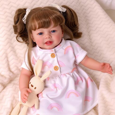 Babeside LifeLike Reborn Baby Baby Dolls مع النمش ، 20 بوصة واقعية واقعية واقعية للحياة الصغيرة دمية فتاة ناعمة فينيل وقطعة قماش دمى الطفل مع لعبة وهدية صندوق للأطفال 3 + in Saudi Arabia
