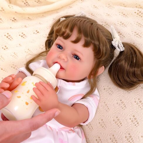 Babeside LifeLike Reborn Baby Baby Dolls مع النمش ، 20 بوصة واقعية واقعية واقعية للحياة الصغيرة دمية فتاة ناعمة فينيل وقطعة قماش دمى الطفل مع لعبة وهدية صندوق للأطفال 3 + in Saudi Arabia