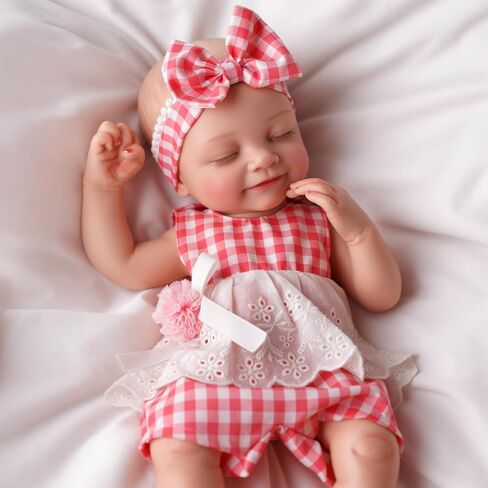 BABESIDE Lifelike Reborn Baby Dolls - 16" Sleeping Full Platinum Silicone Reborn Baby Dolls Girl, Anatomically Correct Newborn Real Life Baby Doll with Feeding Kit & Gift Box for Kids in Saudi Arabia