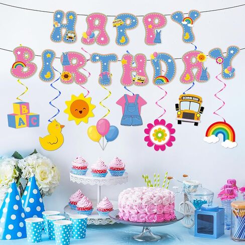 Cartoon Girls Hanging Swirl Banner English Teacher Birthday Party Decorations English Teachers Parties Ceiling Decor Cartoon Teachers Fans Hanging Streamer for Kids Birthday Classroom Party Supplies in Saudi Arabia