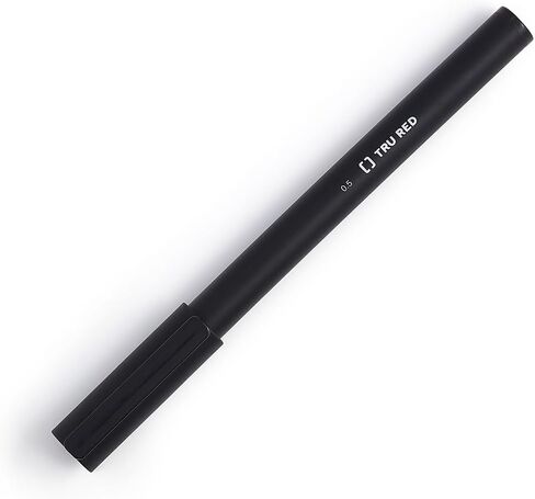 Staples Tru Red Quick Dry Gry Gel Point 0.5mm BLK Dozen in Saudi Arabia