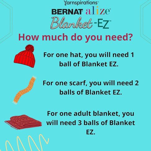 Bernat alize بطانية EZ Stripes Limeade Yarn - 2 حزمة من 180 جم/6.3 أوقية - 100 ٪ بوليستر - #7 جامبو - 18 ياردة - الحياكة/الكروشيه in Saudi Arabia