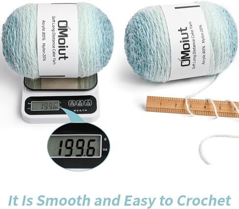 3 Pack Ombre Crochet Yarn Cake - Baby Blanket Yarn for Crocheting Soft - 20% Nylon 80% Acrylic Amigurumi Yarn - 570g/20.1oz Gradient Yarns for Crocheting &Crafts(3 Rose) in Saudi Arabia