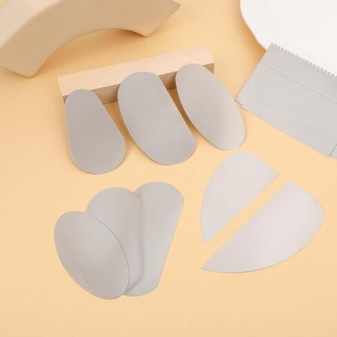 Bohuiz 10pcs أدوات الفخار من الفولاذ المقاوم للصدأ ، فولاذ طين مكشطة مسننة مسننة أداة النحت النماذج النماذج الأدوات النحت الأدوات النحت للنحت فنانين منسوب النماذج النماذج in Saudi Arabia