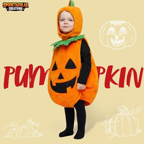 إبداعات spooktacular أزياء اليقطين هالوين ، طفل اليقطين مع غطاء للرضع للرضع في عيد الهالوين حفل ارتداء الفستان in Saudi Arabia