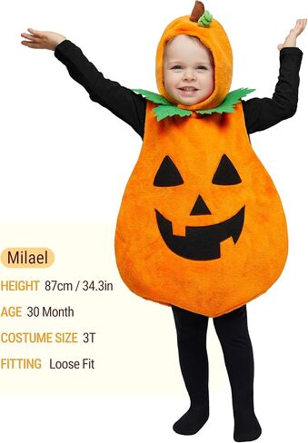 إبداعات spooktacular أزياء اليقطين هالوين ، طفل اليقطين مع غطاء للرضع للرضع في عيد الهالوين حفل ارتداء الفستان in Saudi Arabia