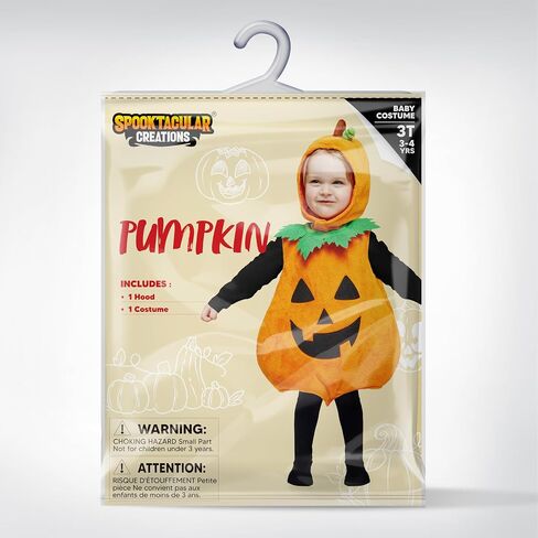 إبداعات spooktacular أزياء اليقطين هالوين ، طفل اليقطين مع غطاء للرضع للرضع في عيد الهالوين حفل ارتداء الفستان in Saudi Arabia