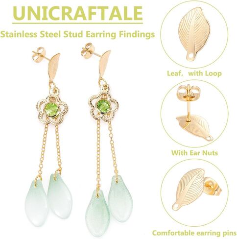 UniCraftale 20 PCS الفولاذ المقاوم للصدأ مقاوم المقاوم مقاوم النتائج أوراق مرب in Saudi Arabia