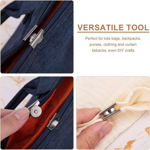 24 Pairs Magnetic Snaps for Purses Totes, 2 Styles Seamless Magnetic Clasps Buttons No-Sew Metal Purse Closure for Leather Cloth Sewing Crafts (Copper) in Saudi Arabia