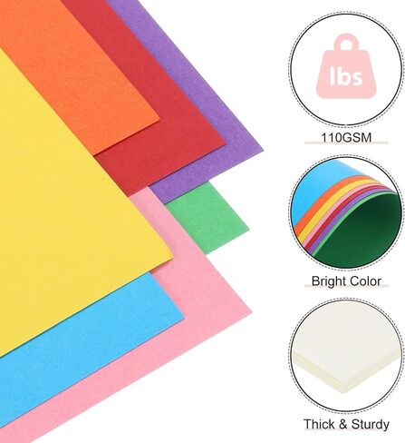 Meccanixity 30 ورقة Golden Yellow Cardstock 9 "× 11" ، ورقة طابعة سميكة 110GSM للحرف اليدوية ، الدعوات ، صنع البطاقات ، سجل القصاصات ، الرسم in Saudi Arabia