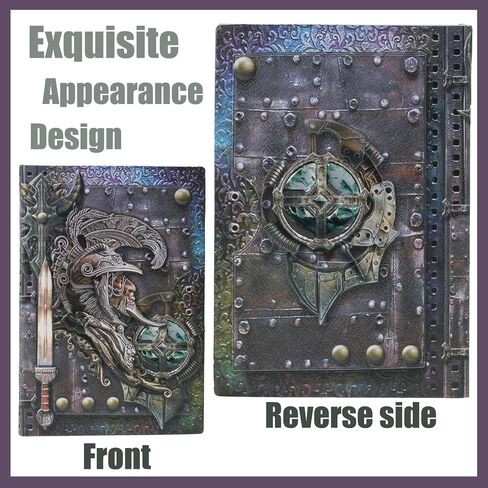 A5 Embossed Leather Journal Writing Notebook, Vintage Mysterious Queen Hardcover Leather Journal Writing Notebook Decorative-book Retro Hardcover Diary for Women Gift in Saudi Arabia