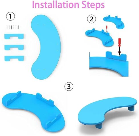 Triangle Monitor Stand Riser - Wooden Elevated Desk Stand للشاشات المزدوجة ، وتصميم مثلث المنحني ، ورف تخزين الزاوية ، وسلع الشاشة المريحة للمكتب المنزلي in Saudi Arabia