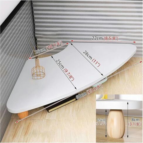 Triangle Monitor Stand Stand Riser لمكتب مكتب - منظم شاشة الركن مع رف التخزين ، رافعة مراقبة قابلة للتعديل لمساحة العمل المريحة in Saudi Arabia