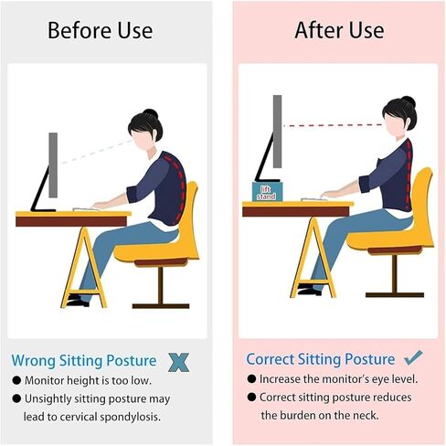 Ergonomic Triangle Monitor Stand with Drawer, Corner Computer Riser, Adjustable Desk Organizer, Space-Saving Storage Rack for Home & Office Use in Saudi Arabia