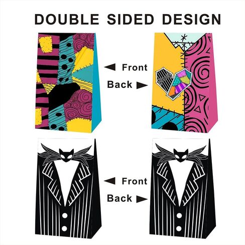 EKIH 12pcs Nightmare Birthday Party Gift Bags Goodie Bags,Nightmare Party Supplies for Kids Birthday Decorations in Kuwait