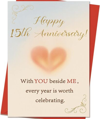 Anniversary Card | Happy Anniversary Decorations Gifts for Husband Wife Couple Women Men Him Her in Kuwait