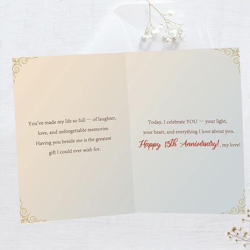 Anniversary Card | Happy Anniversary Decorations Gifts for Husband Wife Couple Women Men Him Her in Kuwait