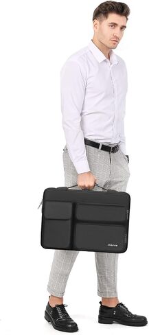 Mosiso متوافق مع MacBook Air 13 بوصة Case 2024 2023 2022 الإصدار M3 A3113 M2 A2681 مع معرف اللمس ، غطاء القشرة الصلبة البلاستيكية الواقية متوافقة مع Macbook Air 13.6 بوصة وحقيبة ، أسود ، أسود in Saudi Arabia