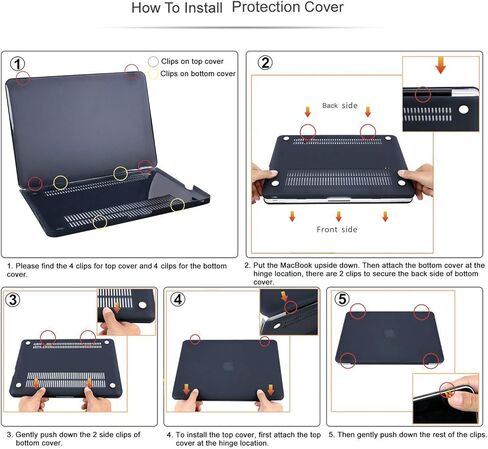 حالة قذيفة الكمبيوتر المحمول متوافقة مع MacBook Air 13 Inch 2018 2018 2020 Model A1932 A2179 A2337 M1 ، غطاء كمبيوتر بلاستيكي رفيع و Flim لوحة المفاتيح للإصدار الجديد 13.3 بوصة ، 99 خريطة عالمية in Saudi Arabia