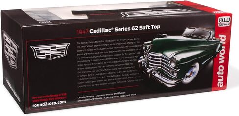 Auto World 1947 Cadillac Series 62 Cabriolet 1:18 Scale Diecast Model in Kuwait