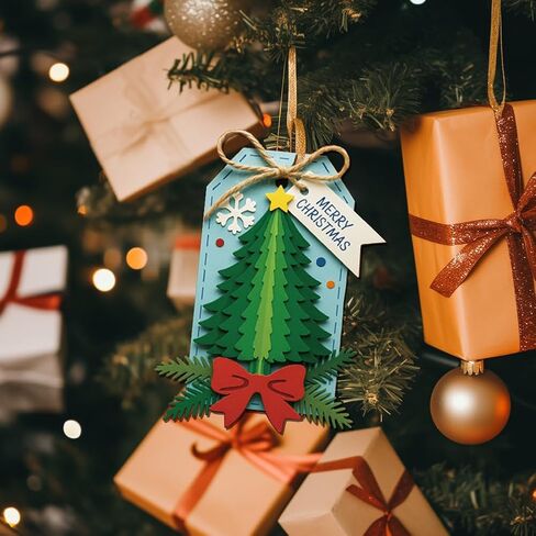 UNICRAFTALE Metal Trees Frame Cutting Dies for Card Making Winter Tree Die Cuts Christmas Tree Die Cut Stencils Templates Scrapbooking Embossing Template for DIY Photo Album Decorative Paper Card in Saudi Arabia