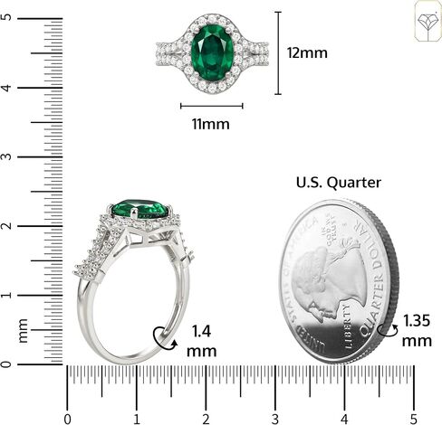 MAX + STONE 10k Solid Gold Oval Cut Gemstone Ring for Women with Halo | Birthstone Rings with White Sapphire Accent Stones | Hypoallergenic Statement Cocktail Rings in Sizes 6 to 8 in Saudi Arabia