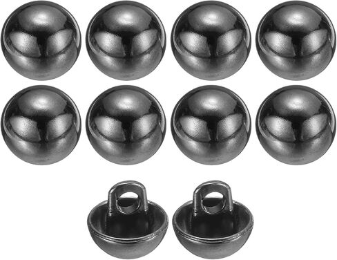 Harfington 10pcs 28l أزرار المعادن الجولة مسطحة الخياطة 18 ملم 11/16 "زر استبدال الحرف حفرة واحدة للرجال دعوى in Saudi Arabia