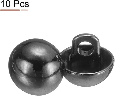 Harfington 10pcs 28l أزرار المعادن الجولة مسطحة الخياطة 18 ملم 11/16 "زر استبدال الحرف حفرة واحدة للرجال دعوى in Saudi Arabia