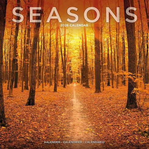 Seasons Calendar 2026 | 12 Month Wall Calendar | Avonside Publishing | Plastic Free Packaging in Saudi Arabia