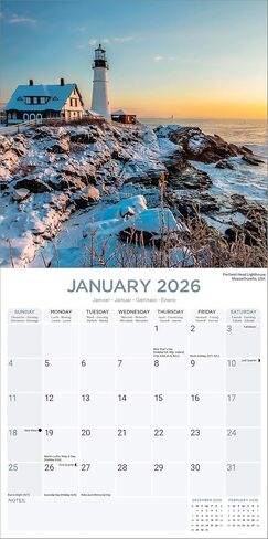 Seasons Calendar 2026 | 12 Month Wall Calendar | Avonside Publishing | Plastic Free Packaging in Saudi Arabia