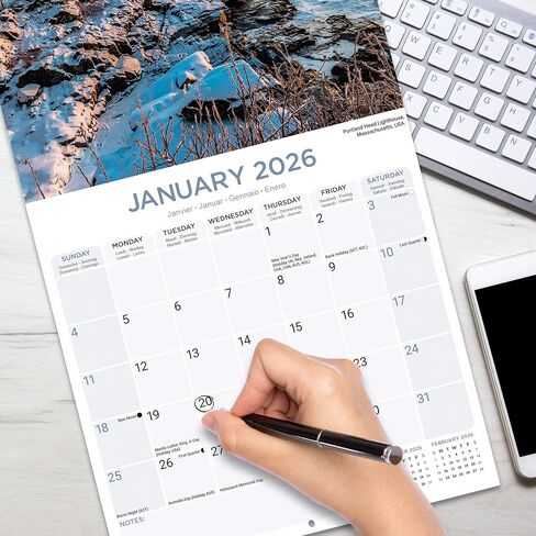 Seasons Calendar 2026 | 12 Month Wall Calendar | Avonside Publishing | Plastic Free Packaging in Saudi Arabia