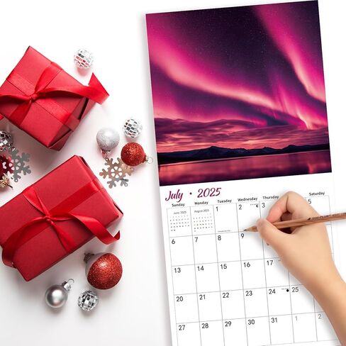 2026 تقويم الحائط ، تقويم الحائط شهري درب التبانة ، 12 "× 24" مفتوح ، منظم تقويم مخطط عائلي مع صور درب التبانة in Kuwait