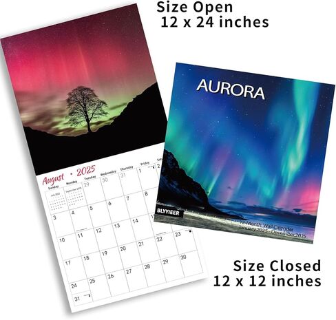 2026 تقويم الحائط ، تقويم الحائط شهري درب التبانة ، 12 "× 24" مفتوح ، منظم تقويم مخطط عائلي مع صور درب التبانة in Kuwait