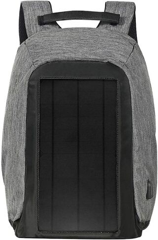 Jauch Solar Backpack London 40 مكافحة السرقة | 10W لوحة شمسية متكاملة مع منفذ شحن USB 5V | 40 لتر | مقاومة للماء ، متين | يتقاضى الهواتف الذكية والأجهزة اللوحية وأجهزة GPS وأجهزة USB الأخرى in Saudi Arabia