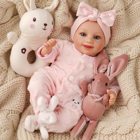 BABESIDE Lifelike Reborn Baby Dolls Sunny -12- Inch Realistic-Newborn Baby Doll Full Body Vinyl Real Life Baby Doll with Toy & Gift for Kids Ages 3+ in Saudi Arabia