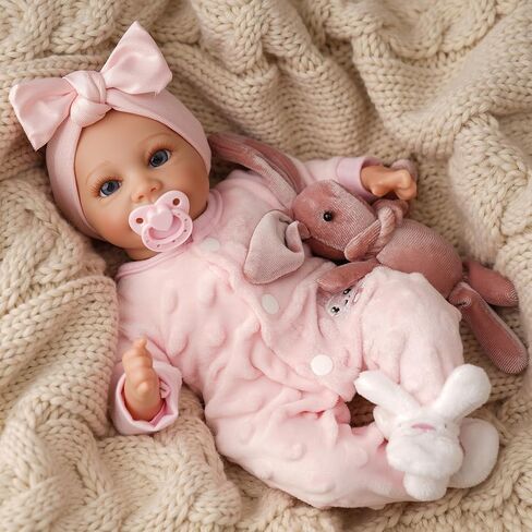 BABESIDE Lifelike Reborn Baby Dolls Sunny -12- Inch Realistic-Newborn Baby Doll Full Body Vinyl Real Life Baby Doll with Toy & Gift for Kids Ages 3+ in Saudi Arabia