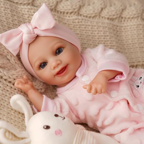 BABESIDE Lifelike Reborn Baby Dolls Sunny -12- Inch Realistic-Newborn Baby Doll Full Body Vinyl Real Life Baby Doll with Toy & Gift for Kids Ages 3+ in Saudi Arabia