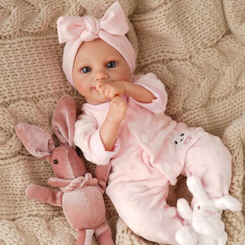 BABESIDE Lifelike Reborn Baby Dolls Sunny -12- Inch Realistic-Newborn Baby Doll Full Body Vinyl Real Life Baby Doll with Toy & Gift for Kids Ages 3+ in Saudi Arabia