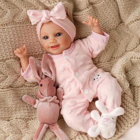 BABESIDE Lifelike Reborn Baby Dolls Sunny -12- Inch Realistic-Newborn Baby Doll Full Body Vinyl Real Life Baby Doll with Toy & Gift for Kids Ages 3+ in Saudi Arabia