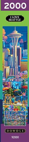 Buffalo Games - Eric Dowdle - I Love Seattle - 2000 Piece Jigsaw Puzzle للبالغين - اللغز الصعبة مثالية لليالي اللعبة - الحجم النهائي هو 38.50 × 26.50 in Saudi Arabia
