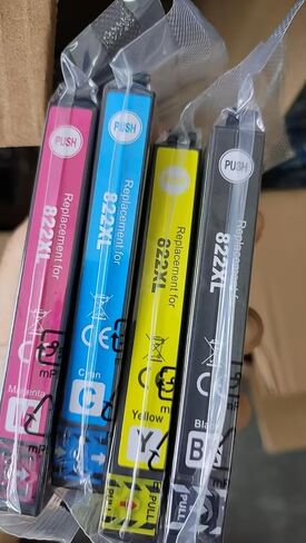 822XL Replacement for 822XL Ink Cartridges Combo Pack 822XL T822XL Ink for Workforce Pro WF-3820 WF-4830 WF-4820 WF-4830 WF-4833 WF-4834 Printer (4Pack) in Saudi Arabia